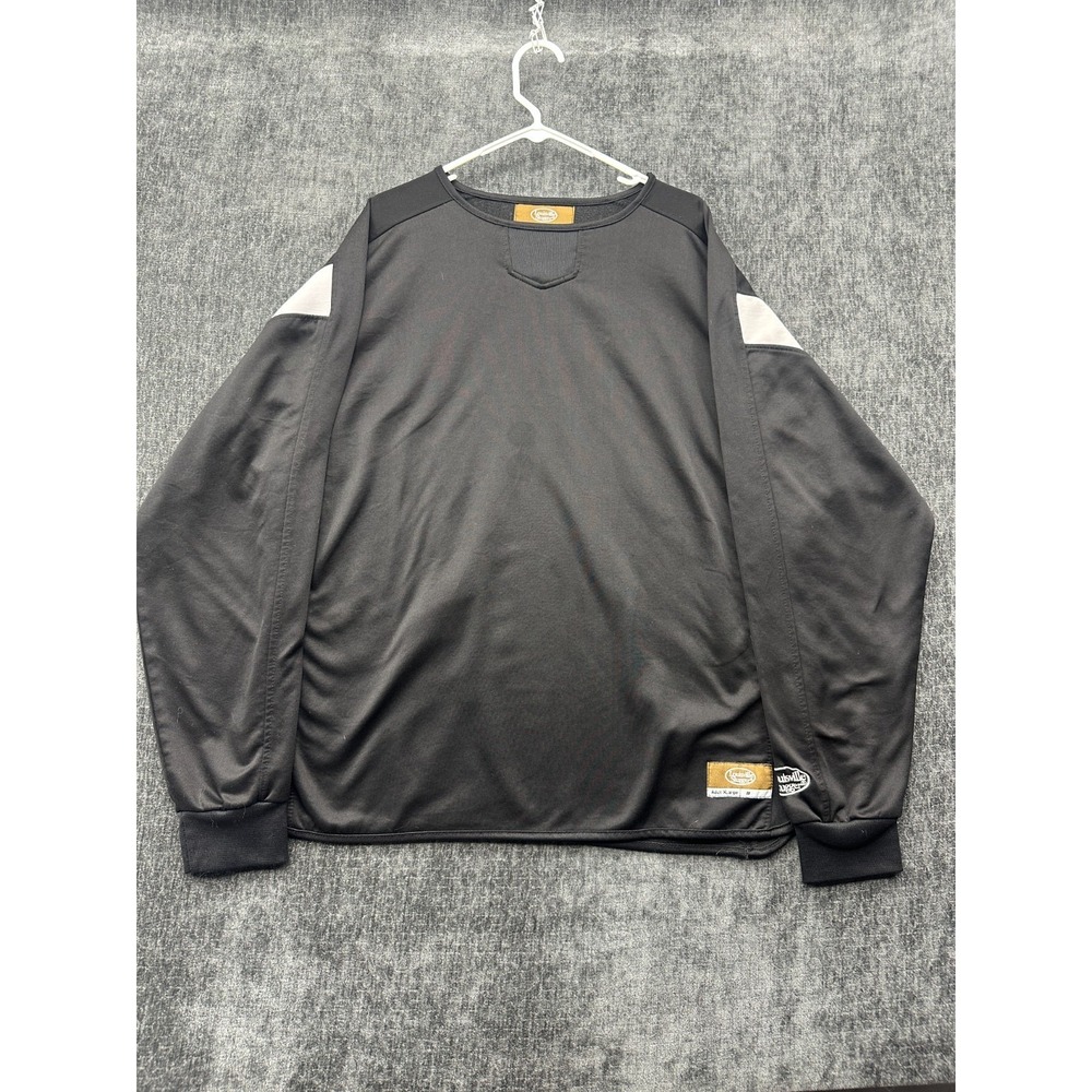 Louisville Slugger Baseball Sweatshirt Mens XL Black Long Sleeve Performance